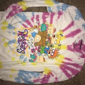 Rugrats graphic long sleeve tie dye